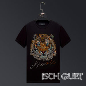 Rhinestone Tiger Face T-Shirt