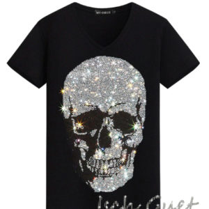 Rhinestone Skull T-Shirt