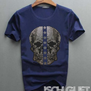 Rhinestone Stars and Skull Men's T-Shirt