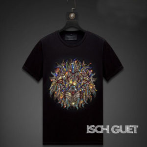 Rhinestone Rainbow Lion Men's T-Shirt