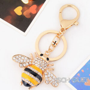 Glitzer Cute Bee Keychain