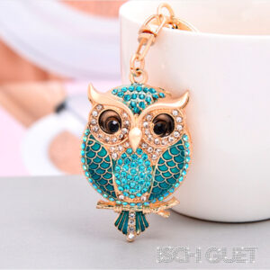 Glitzer Glam Owl Keychain - Image 2