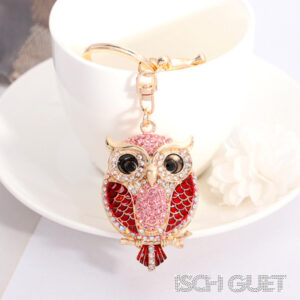 Glitzer Glam Owl Keychain - Image 4