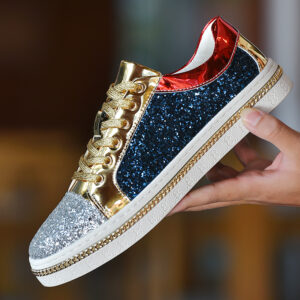 Glitter Flashy Glam Colourful Lowtop Men's Sneakers