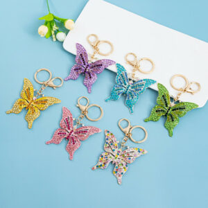 Glitzer Pretty Butterfly Keychain