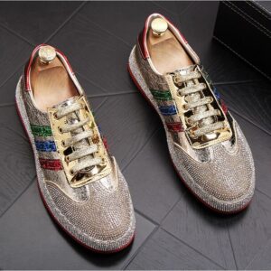 Glitter High Quality Fashion Men's Lowtop Sneakers