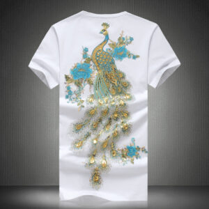 Glitter Cool Peacock Men's T-Shirt