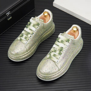 Glitter Skull Low-top Sneakers