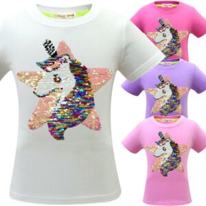 Glitter Unicorn Kids T-Shirt