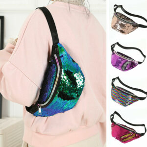 Glitter Reversible Mermaid Sequins Waist Bag