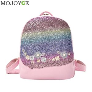 Bling Glitter Shining Color Sequins Women's Backpack