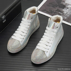 Glitter Rhinestone Designer High Tops Men's Sneakers