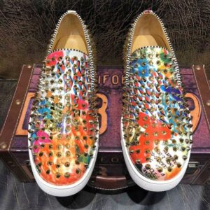 Glitter Rivet Luxury Brand Men's Loafers