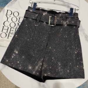 Glitter Rhinestone Woemn's Shorts