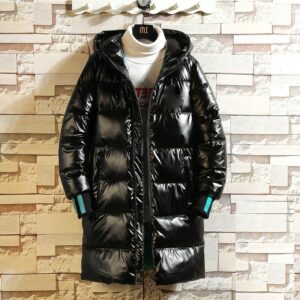 Shiny Winter  Long Parkas Waterproof Men's Jacket