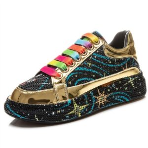 Glitter Women Platform Rhinestones Sneakers