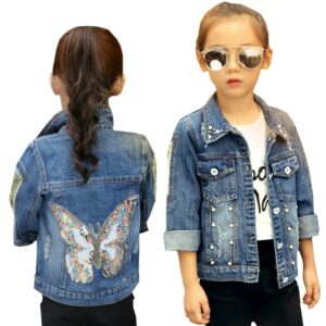 Glitter Baby Girls Denim Jacket