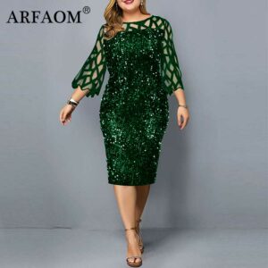 Glitter Women's Plus Size Dresses