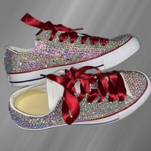 Glitter Low Top Canvas shoes Rhinestone Unisex Sneakers