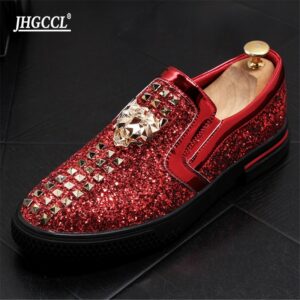 Glitter Men's Casual Loafers