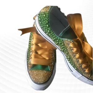 Glitter City Fab Low-Top Unisex Canvas Sneakers