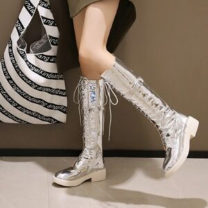 Shiny Women's Knee High Boots