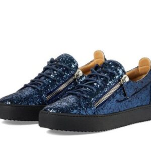 Glitter Fashion Blue Men's Sneakers