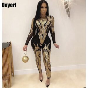 Glitter Sequin Women's Jumpsuit