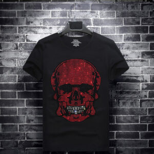 Cool Red Skulls T Shirt Men